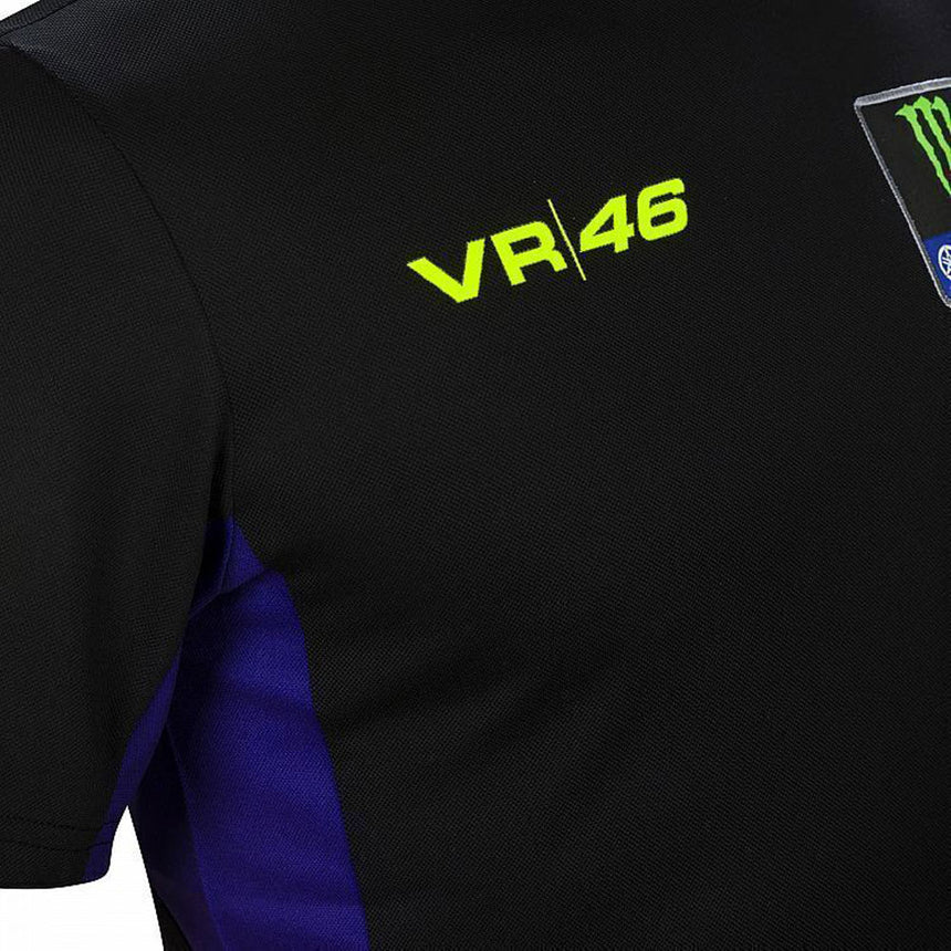Valentino Rossi VR46 Moto GP Black Monster Yamaha Team Tee Shirt