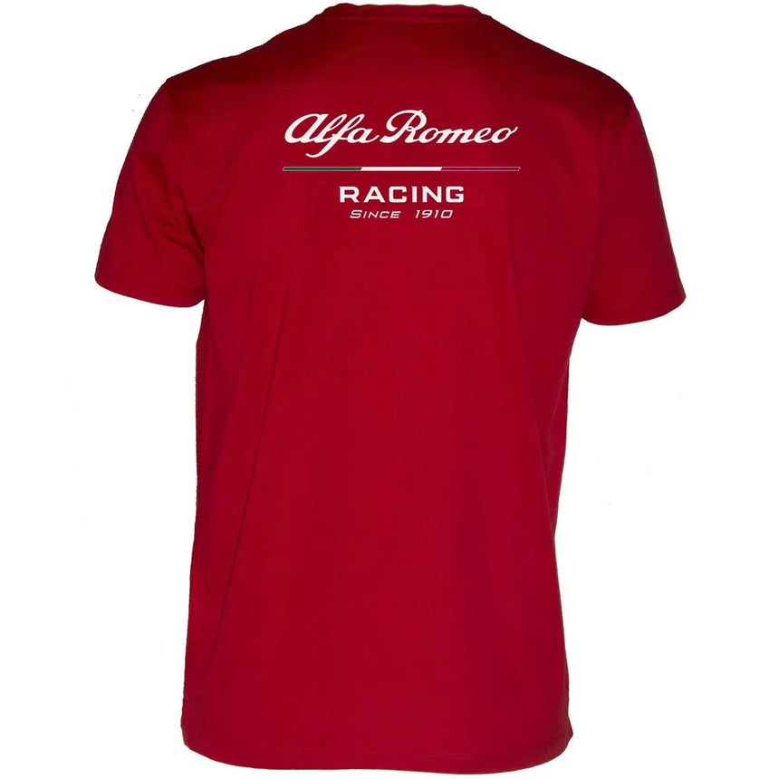 Alfa Romeo Small Front Logo Kids Red Tee Shirt