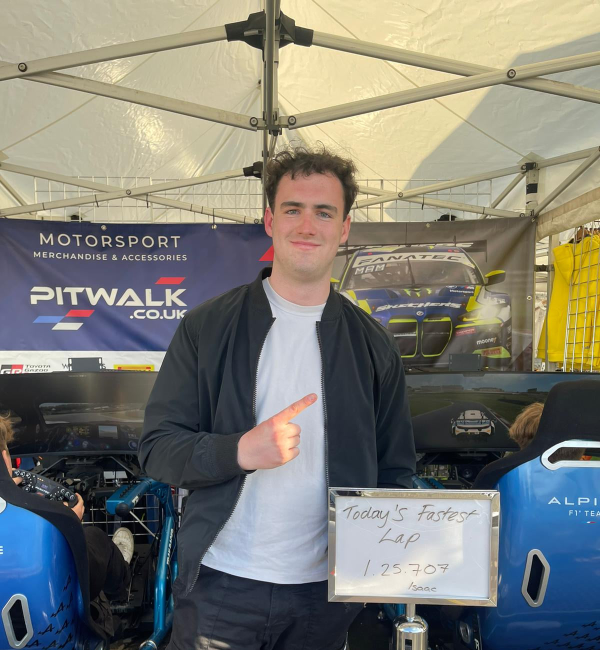 Pitwalk Fastest lap driving simulator challenge at British GT at Brands Hatch 4th May 2024