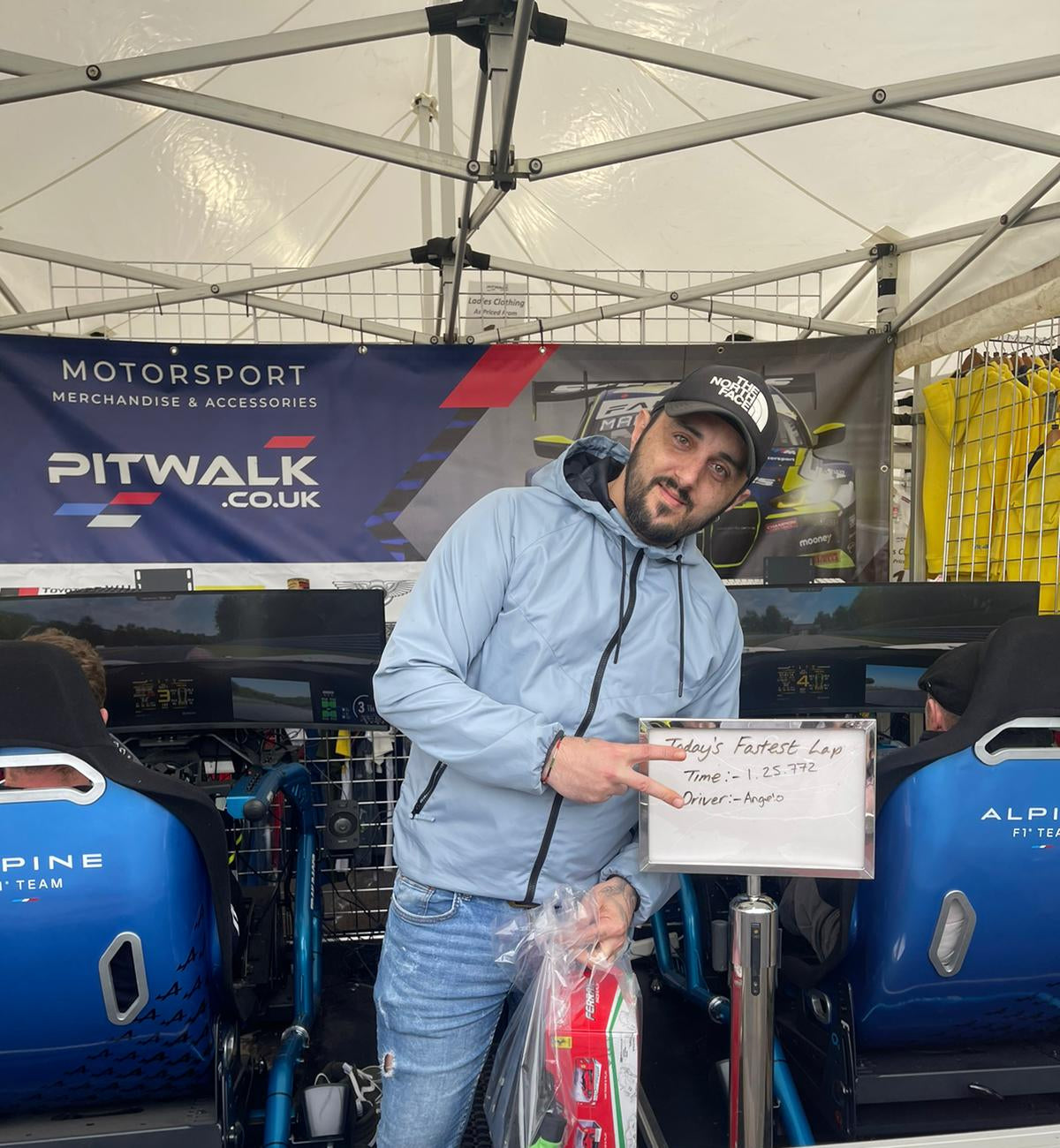 Pitwalk Fastest lap driving simulator challenge at British GT at Brands Hatch 5th May 2024