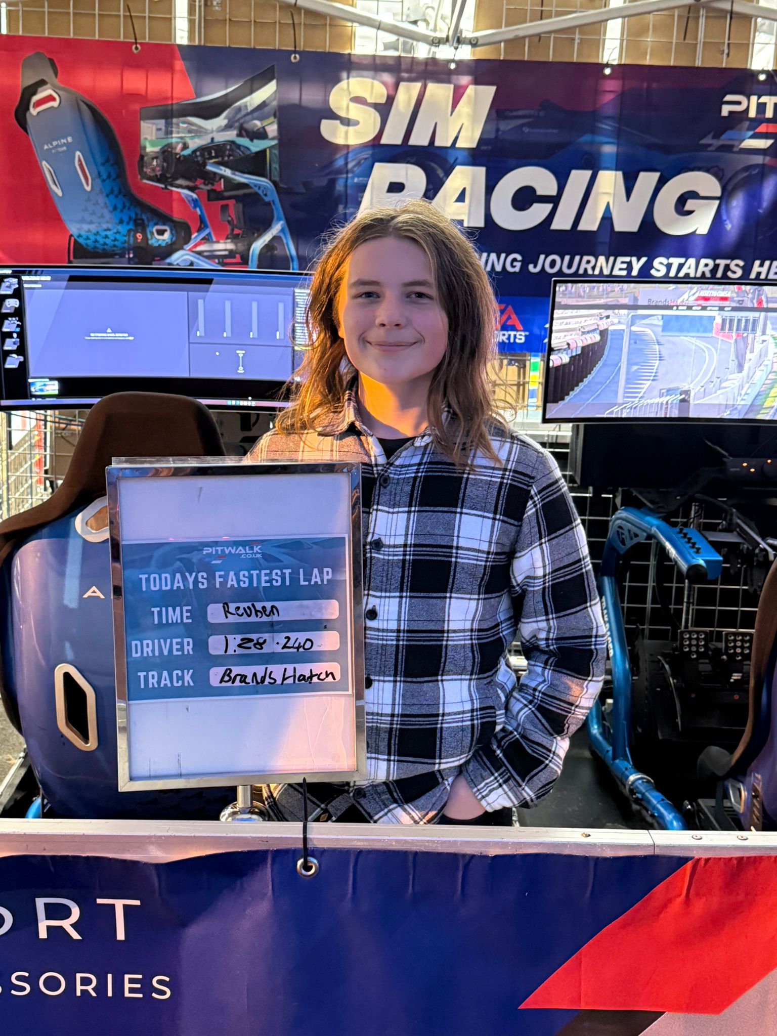 Pitwalk Fastest lap driving simulator challenge at British Truck Racing Championship Brands Hatch Circuit 1st November 2025