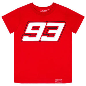 Marc Marques 93 Front Print Red Kids Tee Shirt