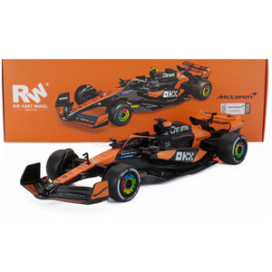 RW 1:24 Mclaren F1 MCL38 Lando Norris #4 Miami 2024 Diecast Model Car