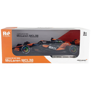 RW 1:18 Mclaren F1 MCL38 Lando Norris #4 Miami 2024 Diecast Model Car