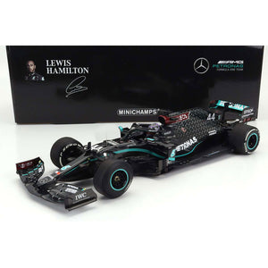 Minichamps 1:18 Mercedes AMG Petronas Lewis Hamilton Winner British GP 2020 Limited Edition Model