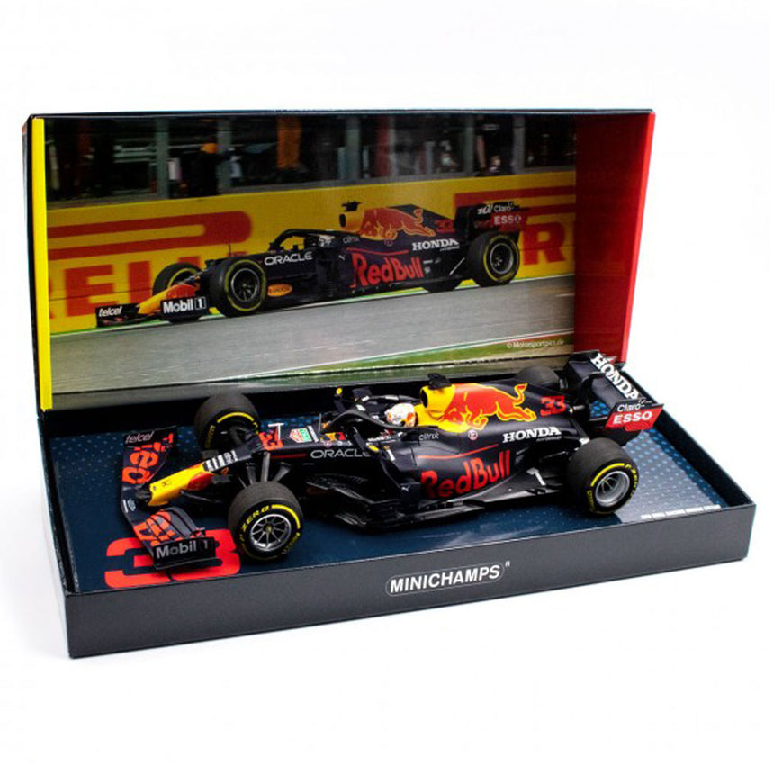 Minichamps 1/18 Red Bull Racing Honda RB16B Max Verstappen Emilia Romagna GP 2021 Model