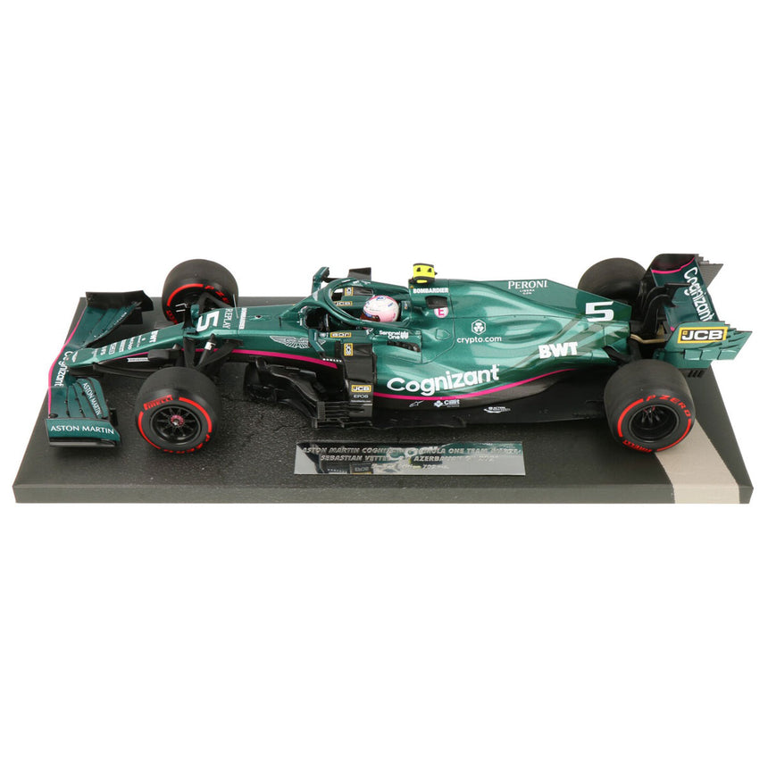 Minichamps 1/18 Aston Martin AMR21 Sebastian Vettel Azerbaijan GP 2021 Model Car