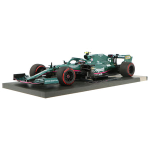 Minichamps 1/18 Aston Martin AMR21 Sebastian Vettel Azerbaijan GP 2021 Model Car