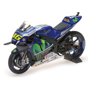 Minichamps 1:12 Valentino Rossi VR46 Moto GP Yamaha 2016 Diecast Model Bike