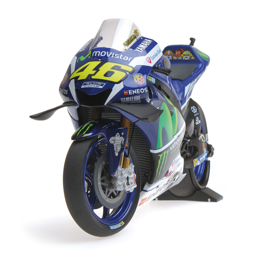 Minichamps 1:12 Valentino Rossi VR46 Moto GP Yamaha 2016 Diecast Model Bike