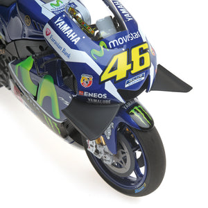 Minichamps 1:12 Valentino Rossi VR46 Moto GP Yamaha 2016 Diecast Model Bike