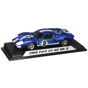 Shelby Collectibles 1:18 Scale Metalic Blue 1966 Ford GT-40 MKII Model Car