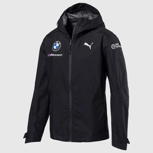 BMW Motorsport Puma Official License Black Waterproof Coat Rain Jacket