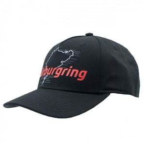 Nurburgring Black Racetrack Adjustable Size Baseball Cap