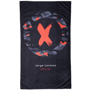 Jorge Lorenzo #99 Large Black Beach Towel