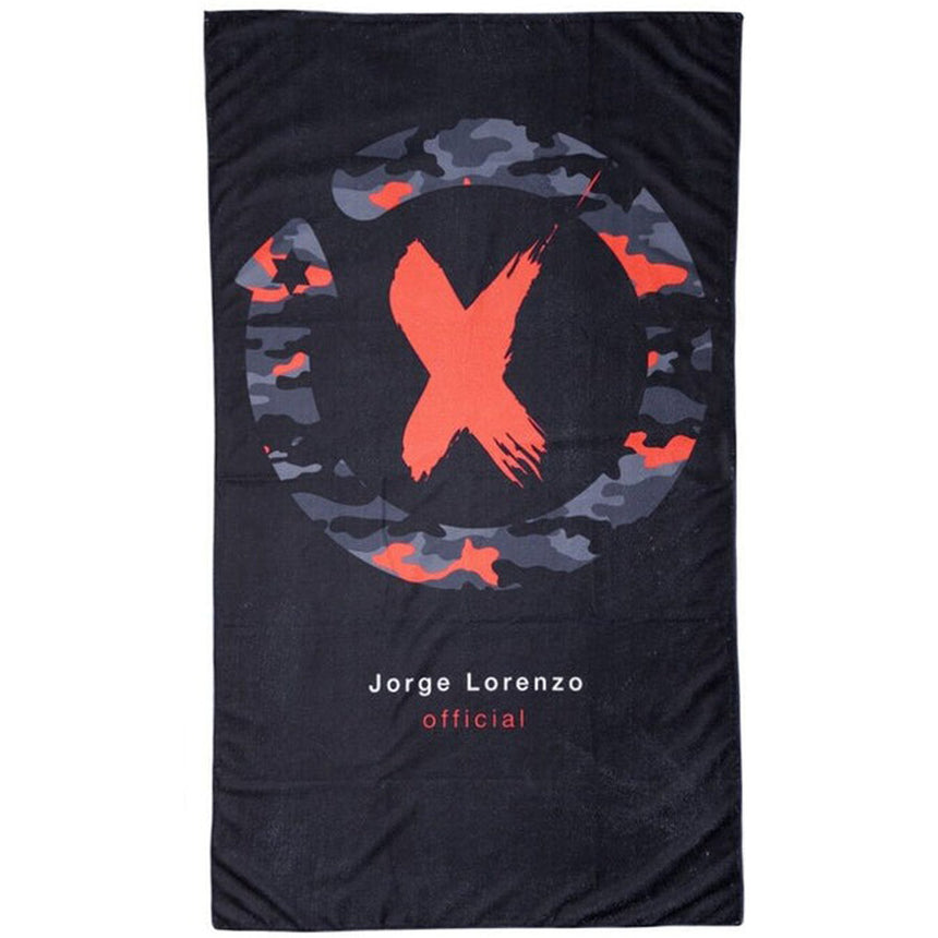 Jorge Lorenzo #99 Large Black Beach Towel