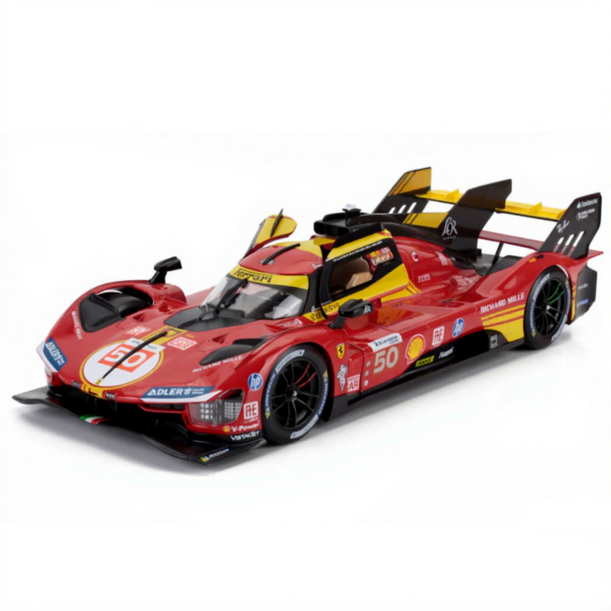 Bburago 1:18 Ferrari 499P 3.0L Turbo AF Corse #50 5th 24h Le Mans Pole Position