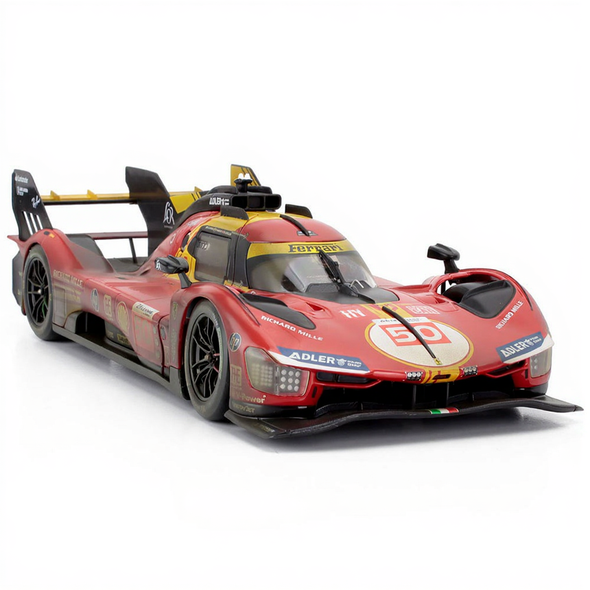 Bburago 1:18 Ferrari 499P 3.0L Turbo AF Corse #50 Winner 24h Le Mans 2024 Dirty
