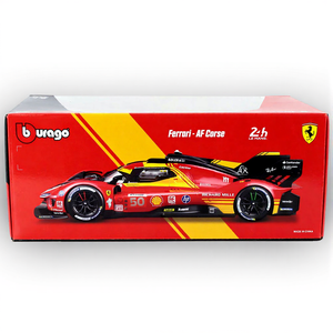 Bburago 1:18 Ferrari 499P 3.0L Turbo AF Corse #50 Winner 24h Le Mans 2024 Dirty