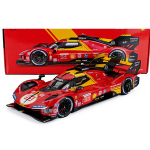 Bburago 1:18 Ferrari 499P 3.0L Turbo V6 Team AF Corse #51 3rd 24h Le Mans 2024