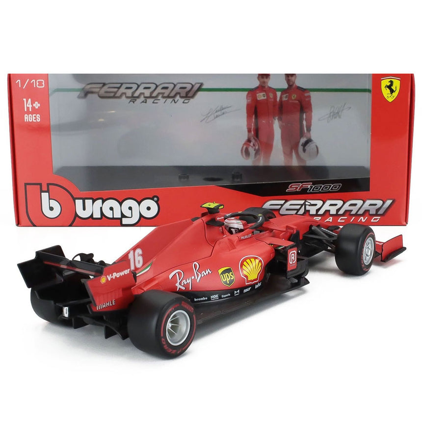Bburago 1:18 Ferrari F1 SF1000 Charles Leclerc #16 Austrian GP 2020 Model Car