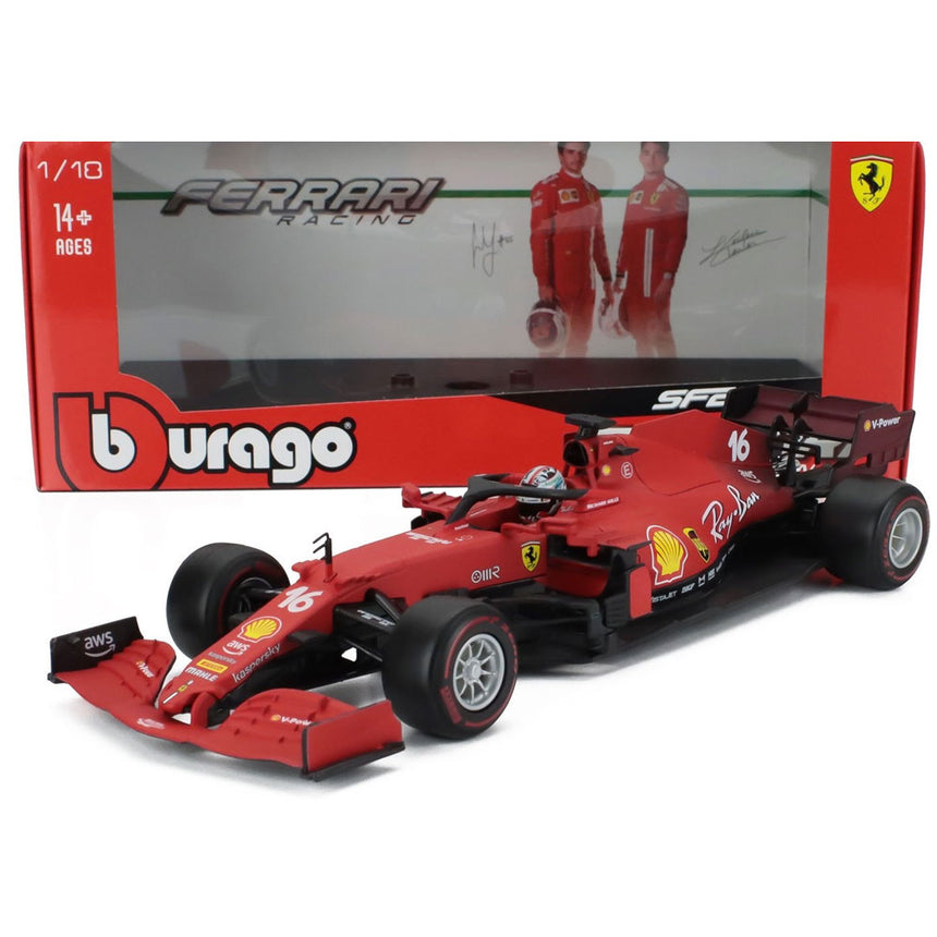 Bburago 1:18 Ferrari F1 SF1000 Charles Leclerc #16 Austrian GP 2020 Model Car