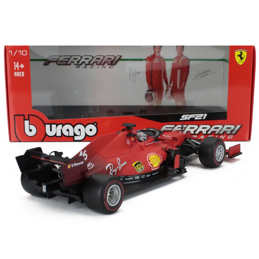 Bburago 1:18 Ferrari F1 SF21 Charles Leclerc #16 Season 2021 Model Car