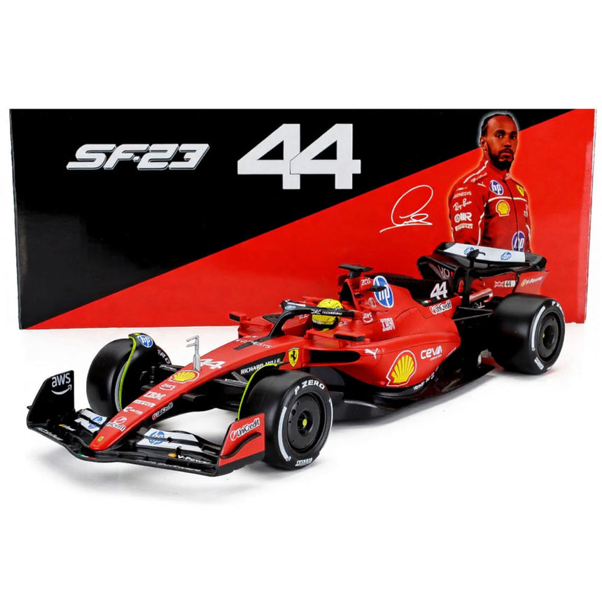 Bburago 1:18 Ferrari F1 SF-23 Lewis Hamilton #44 Fiorano 2025 Model Car