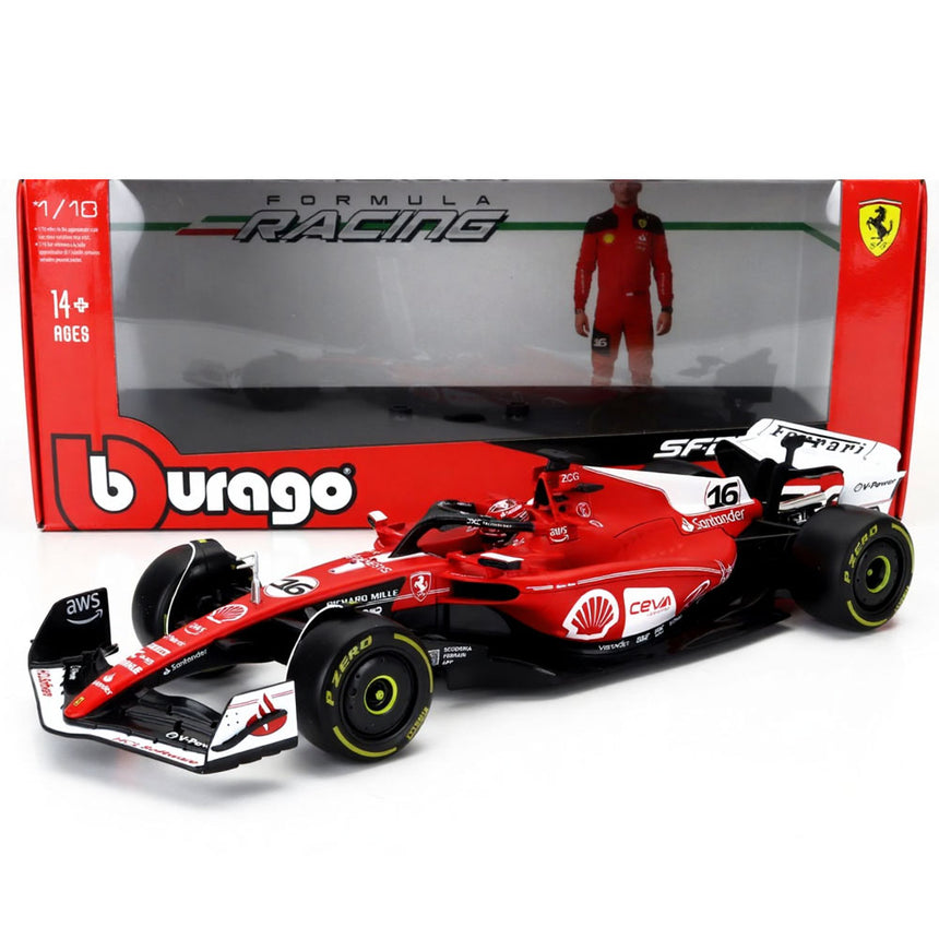 Bburago 1:18 Ferrari F1 SF-23 Charles Leclerc #16 Las Vegas USA 2023 Model Car