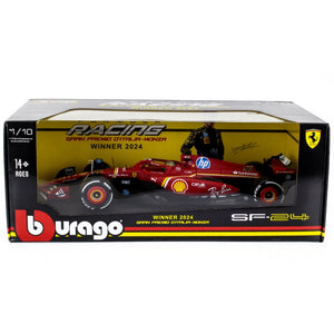 Bburago 1:18 Ferrari F1 SF24 Charles Leclerc #16 Winner Monza GP 2024 Model Car
