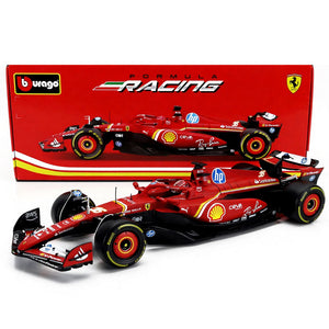 Burago 1:18 Ferrari F1 SF24 Charles Leclerc #16 Season 2024 Model Car