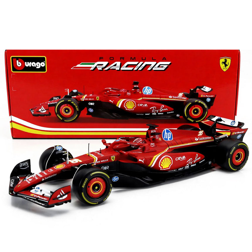 Burago 1:18 Ferrari F1 SF24 Charles Leclerc #16 Season 2024 Model Car