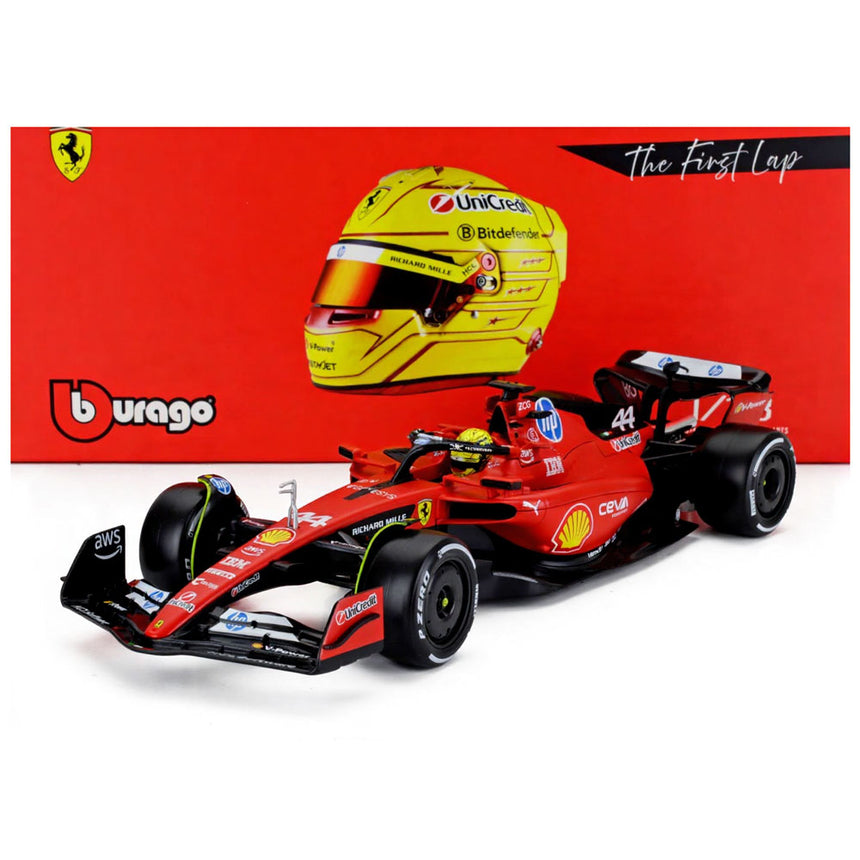 Bburago 1:18 Ferrari F1 SF23 Lewis Hamilton #44 Fiorano 2025 Showcase Model Car