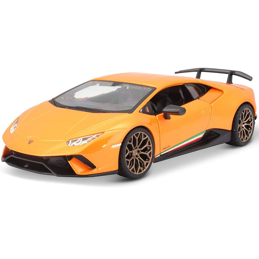 Bburago 1:24 Lamborghini Huracan Performante | Orange Model Car