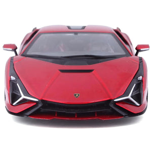 Bburago 1:24 Lamborghini Sian FKP 37 | Red Model Car