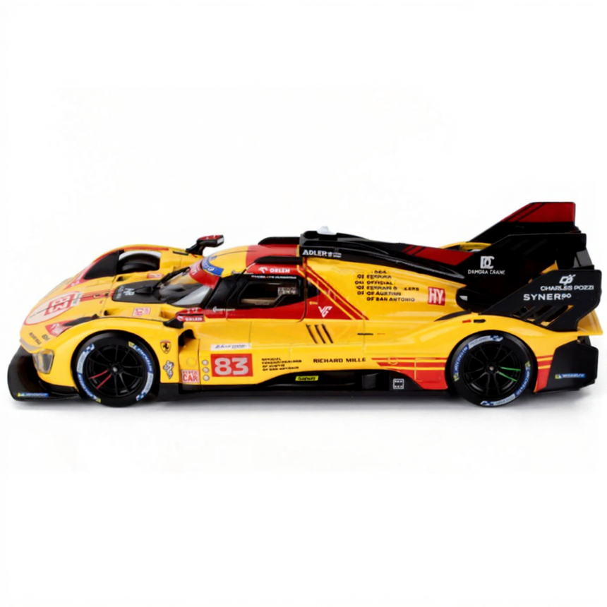 Bburago 1:24 Ferrari 499P 3.0L Turbo V6 Team AF Corse #83 24h Le Mans 2024