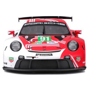 Bburago 1/24 Porsche 911 RSR Motorsport Red/White Livery Diecast Model Car