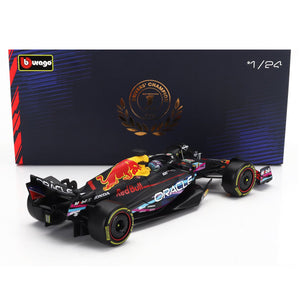 Bburago 1:24 Red Bull F1 RB19 Max Verstappen #1 Miami 2023 Display Case Model