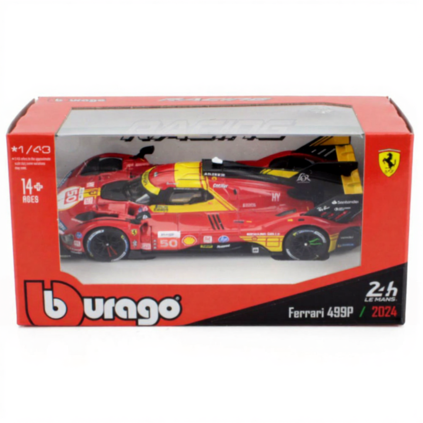 Bburago 1:43 Ferrari 499P 3.0L Turbo Team AF Corse #50 Winner 24h Le Mans 2024