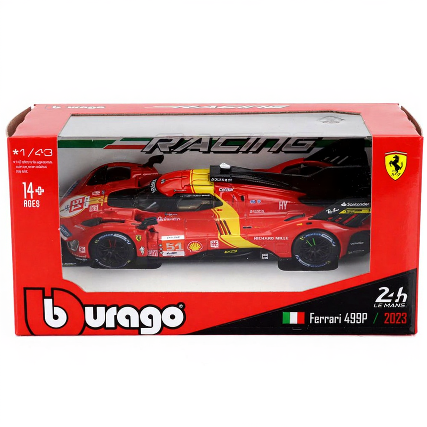 Bburago 1:43 Ferrari 499P 3.0L Turbo Team AF Corse #51 Winner 24h Le Mans 2023