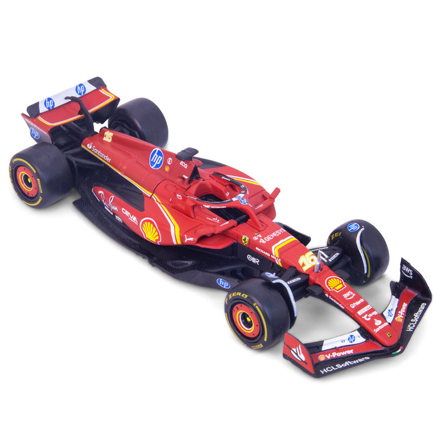 Burago 1:43 Scuderia Ferrari F1 Team Charles Leclerc 16 SF 24 Model Car