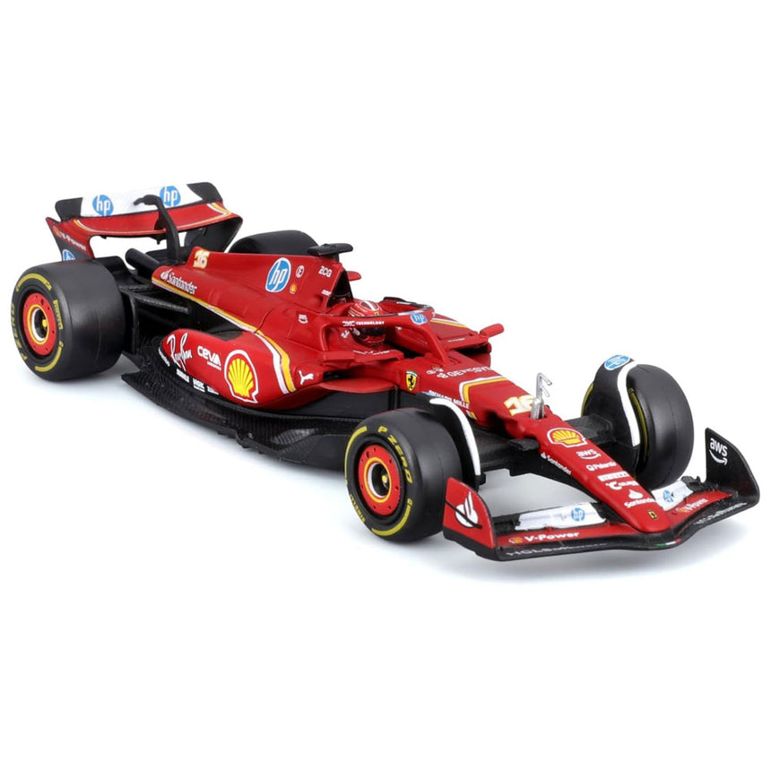 Burago 1:43 Ferrari F1 Team SF24 2024 Charles Leclerc #16 Model Car
