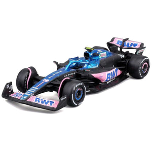 Bburago 1:43 Scale Die‑Cast BWT Alpine A523 2023 F1 Car #10 Pierre Gasly - Window Box