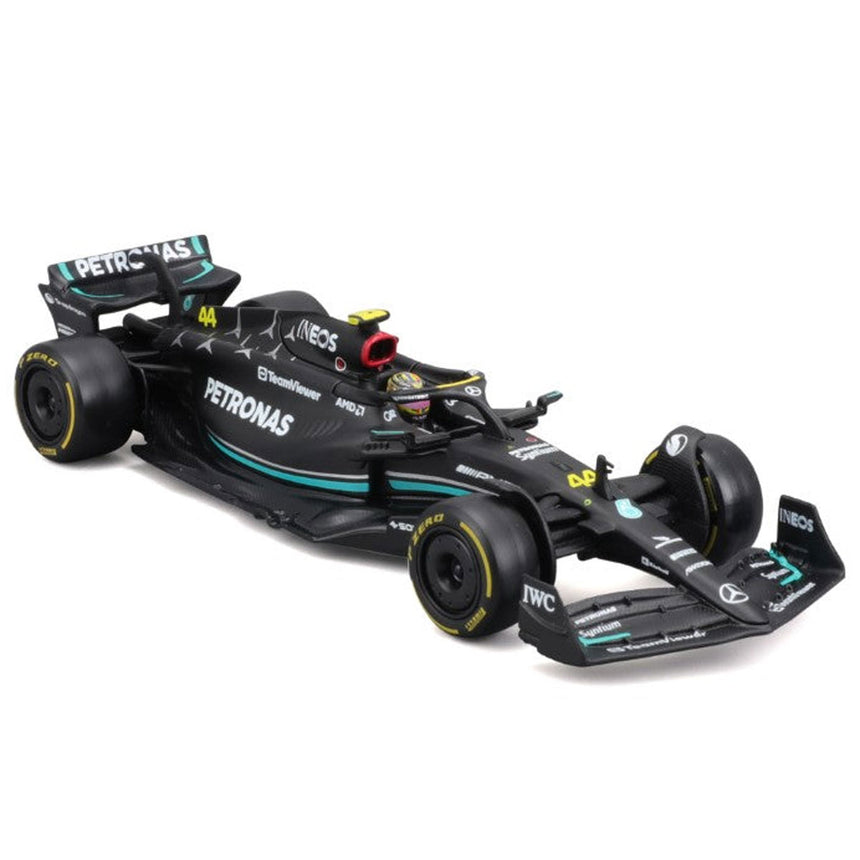 Bburago 1/43 Mercedes AMG Petronas 2023 #44 Lewis Hamilton Display Case Model
