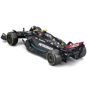 Bburago 1/43 Mercedes AMG Petronas 2023 #44 Lewis Hamilton Display Case Model
