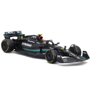Bburago 1/43 Mercedes AMG Petronas 2023 #44 Lewis Hamilton Display Case Model