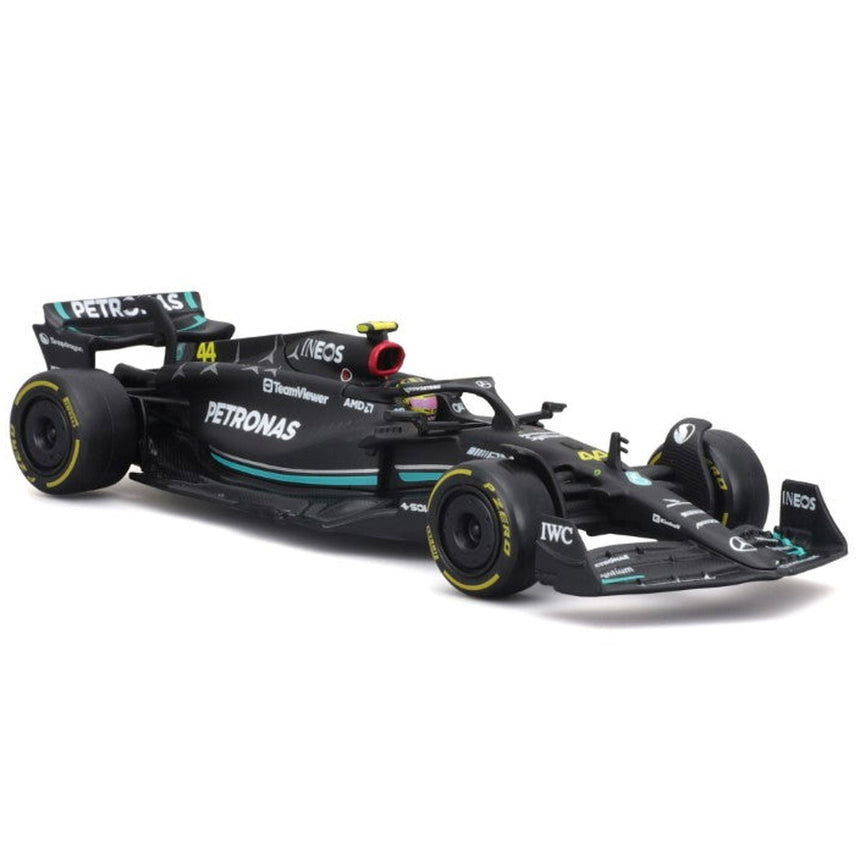Bburago 1/43 Mercedes AMG Petronas 2023 #44 Lewis Hamilton Display Case Model