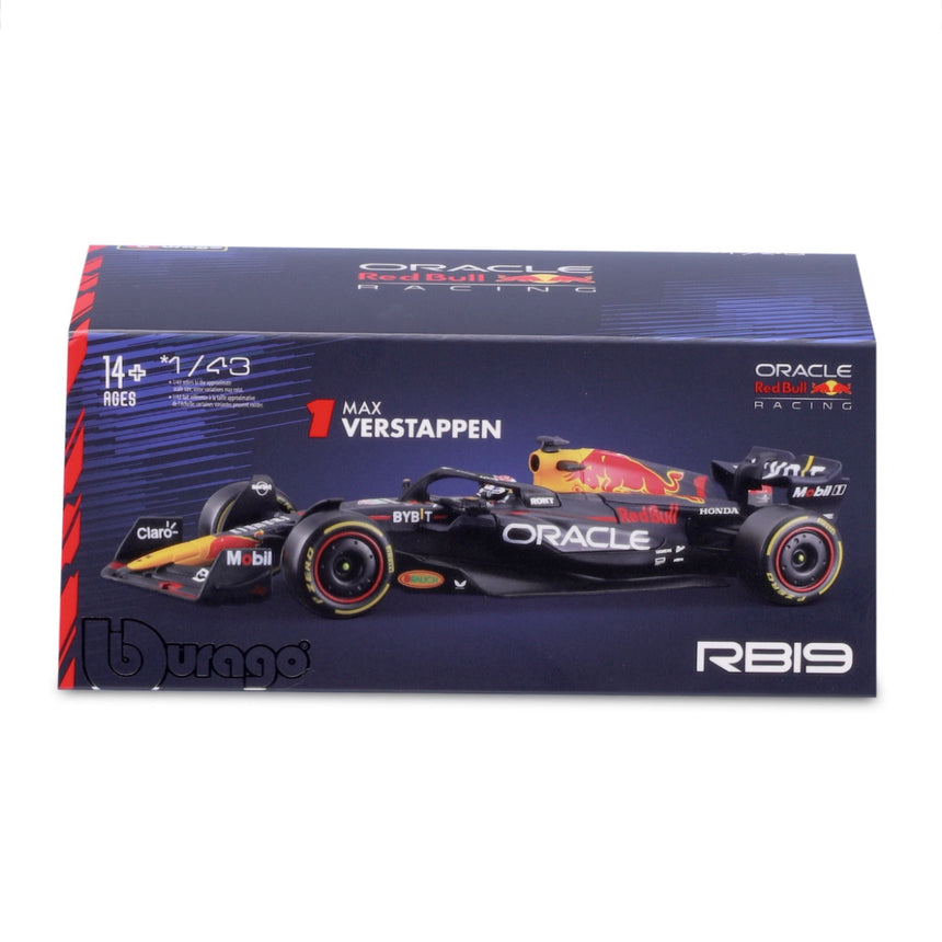 Bburago 1/43 Red Bull RB19 2023 #1 Max Verstappen Display Case Model
