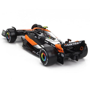 Bburago 1:43 Scale Die‑Cast McLaren MCL60 2023 British GP F1 Car #4 Lando Norris - Window Box