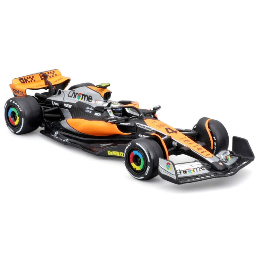 Bburago 1/43 Mclaren MCL60 2023 #4 Lando Norris Display Case Model